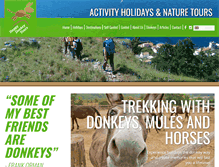 Tablet Screenshot of happydonkeytours.com